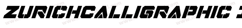 ZurichCalligraphic Italic字体转换